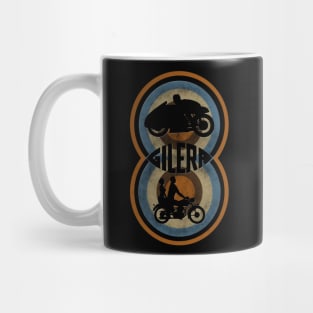 Retro Gilera Motorcycles advertising poster by MotorManiac Mug